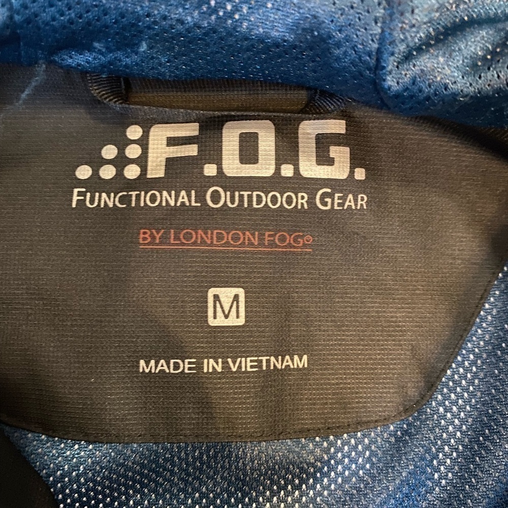 Fog Jacket Performance Size Medium Windbreaker Bl… - image 5